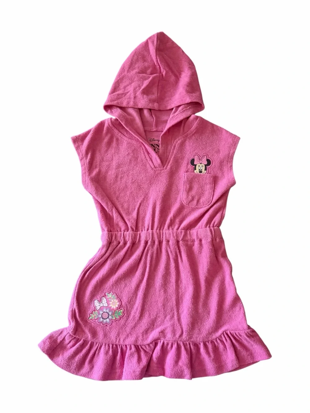 NWT-Disney Minnie Mouse Pink Girls' One-Piece Swimsuit and Cover-Up Set-size 3T